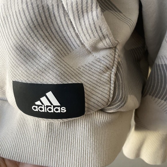 Adidas Mens Sweatshirt Size Medium Hooded Pullover - Picture 7 of 9